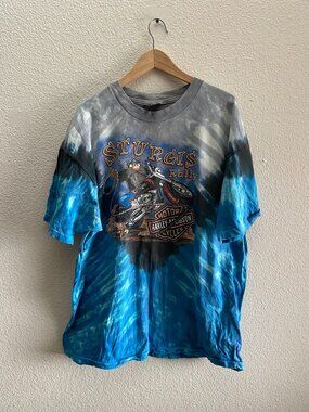VTG 90s Sturgis '97 Souix Falls Harley-Davidson R.K. Stratman T-Shirt XL Vintage